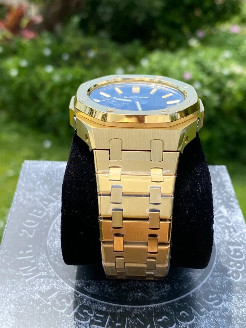 New Casio G-Shock yellow Gold Color GA2100 Luxe black gold custom modification
